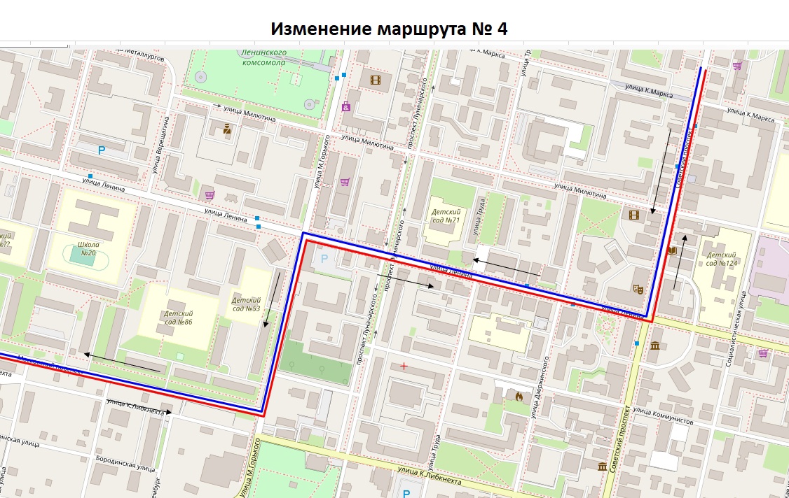 Схема движения 9 маршрута череповец